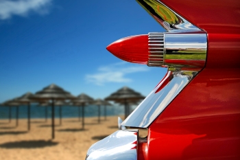 This very cool photo of Cadillac Fins at the Beach was taken by photographer Steve Woods from Colchester, UK.